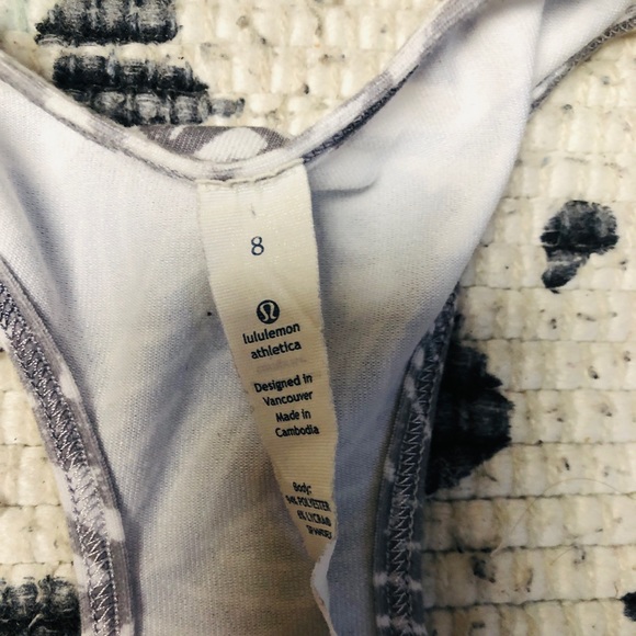 Lululemon Cool Racerback Floral white fossil - Picture 7 of 9